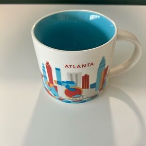 Starbucks Atlanta Skyline Blue Interior Ceramic Mug